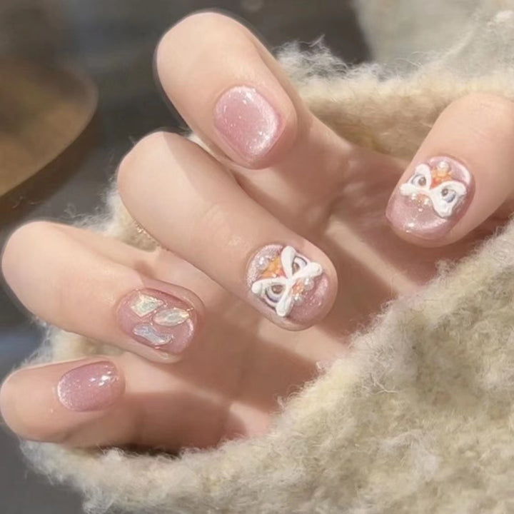Designer Butterfly-Themed Press-On Nail Set Kalsten