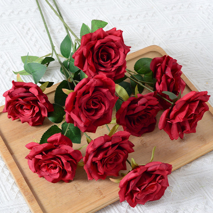 Decorative Silk Rose Stems