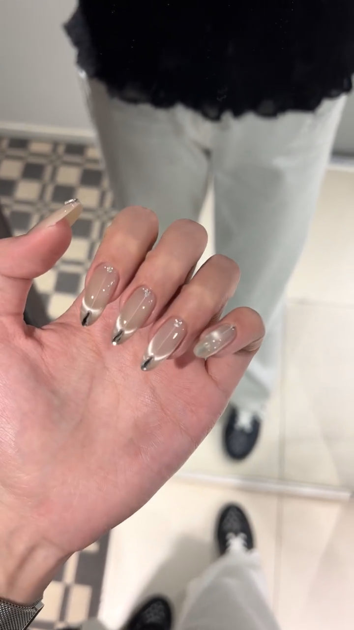 Artificial Nail Set with Elegant French Style Kalsten