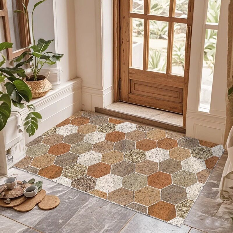 Hexagon Patterned Area Mat