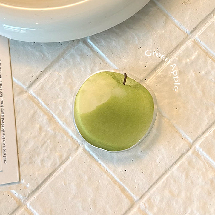 Apple motif refrigerator magnet Kalsten