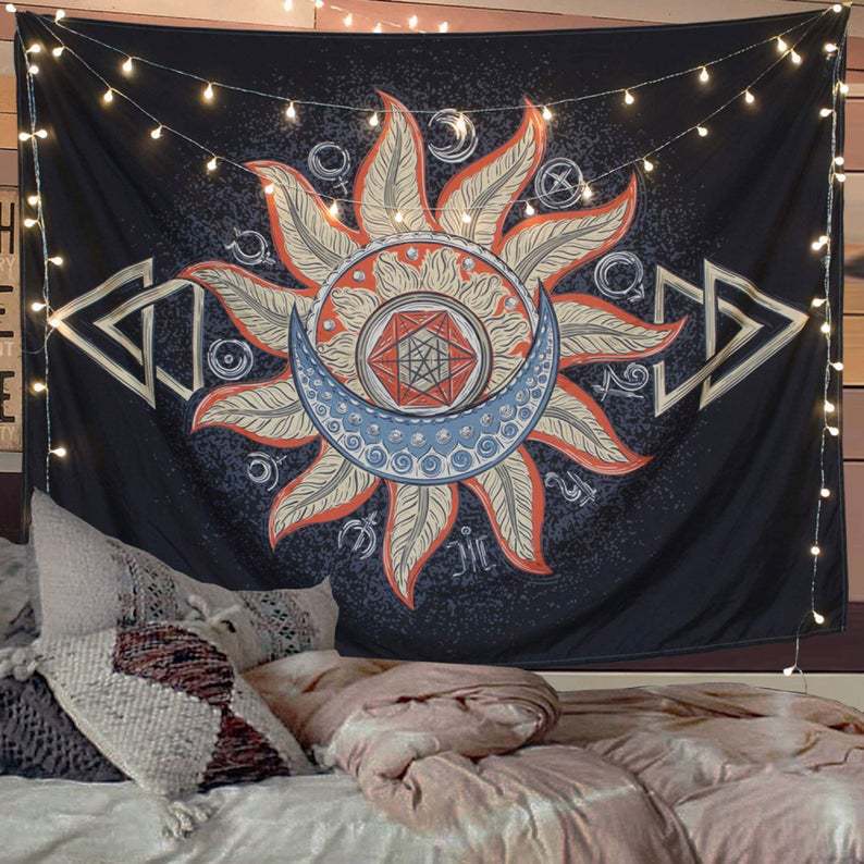 Owl-Inspired Artistic Wall Tapestry