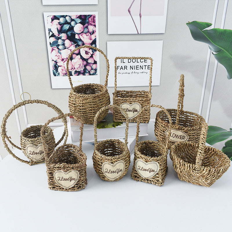 Handwoven Decorative Flower Basket Kalsten