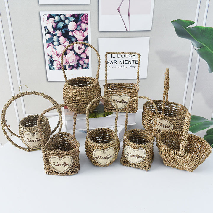 Handwoven Decorative Flower Basket Kalsten