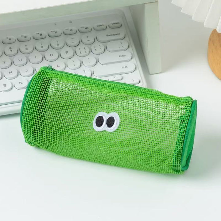 Cute Character Mesh Pencil Pouch