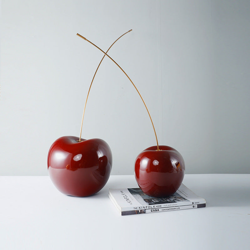 Decorative Cherry Fruit Sculpture