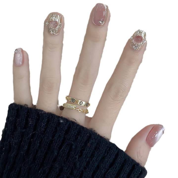 Elegant Press-On Nail Art Extensions Kalsten