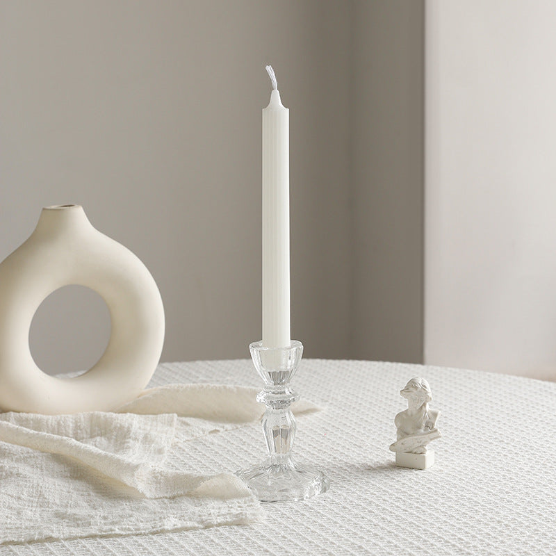 Hand-Poured Beaded Sphere Taper Candle