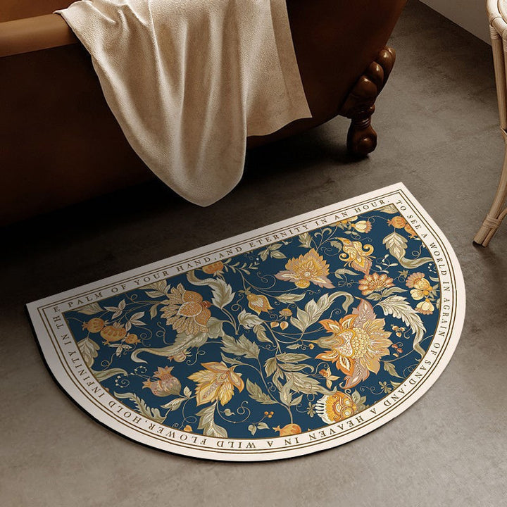 Home Decorative Half-Round Mat for Entryway