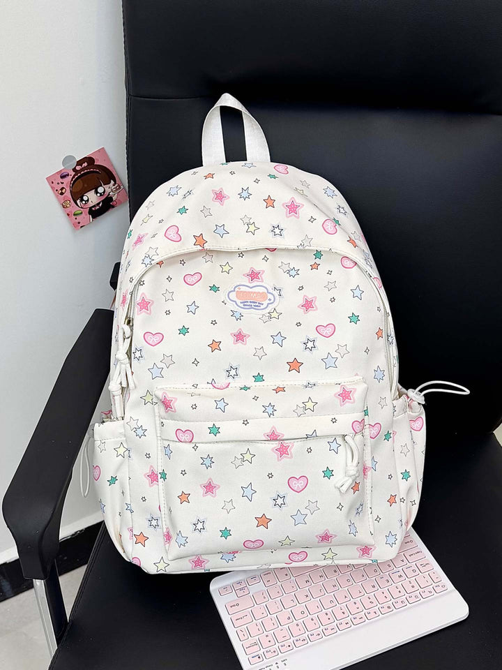 Playful Star-Patterned Daypack