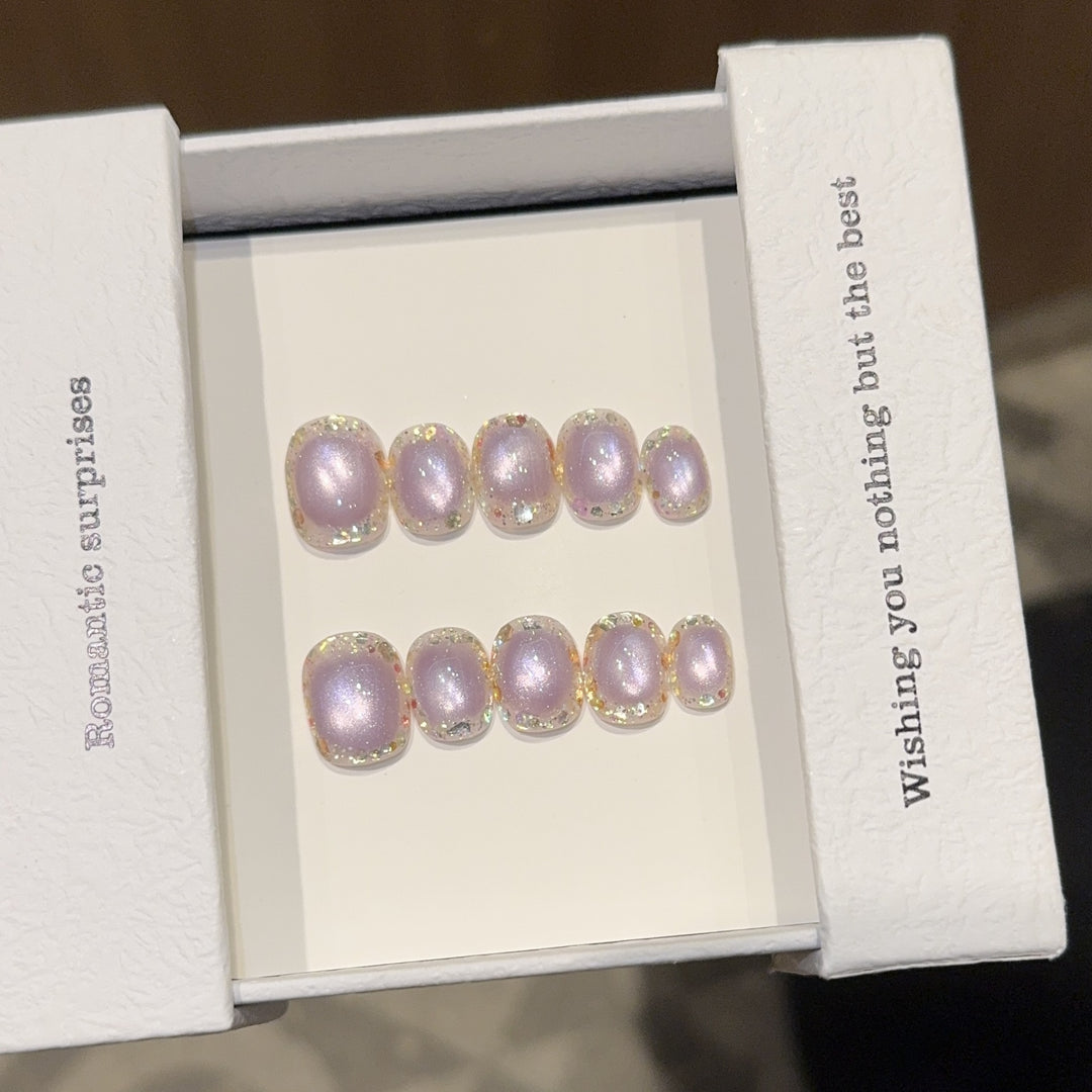 High-quality artificial nail tips with shimmering effect Kalsten
