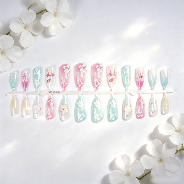 Elegant Art Nail Collection with Floral Motifs Kalsten