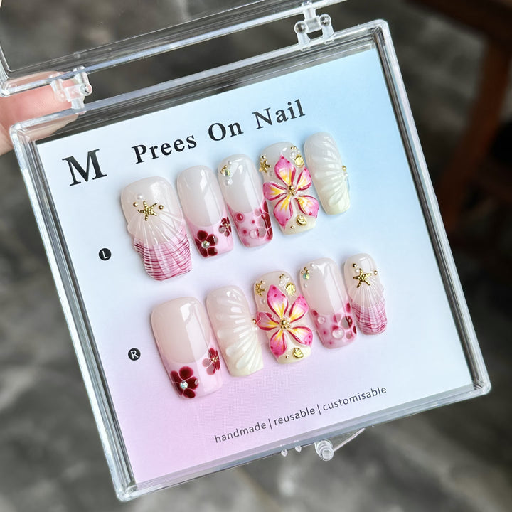 Artistic Reusable Press-On Nail Set