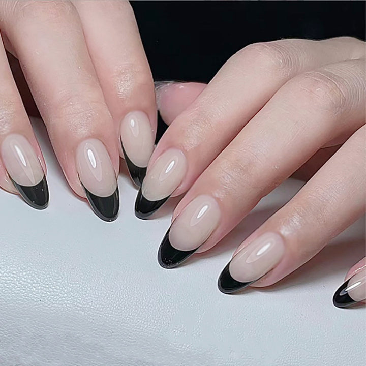 Chic French Tip Press-On Nails Kalsten