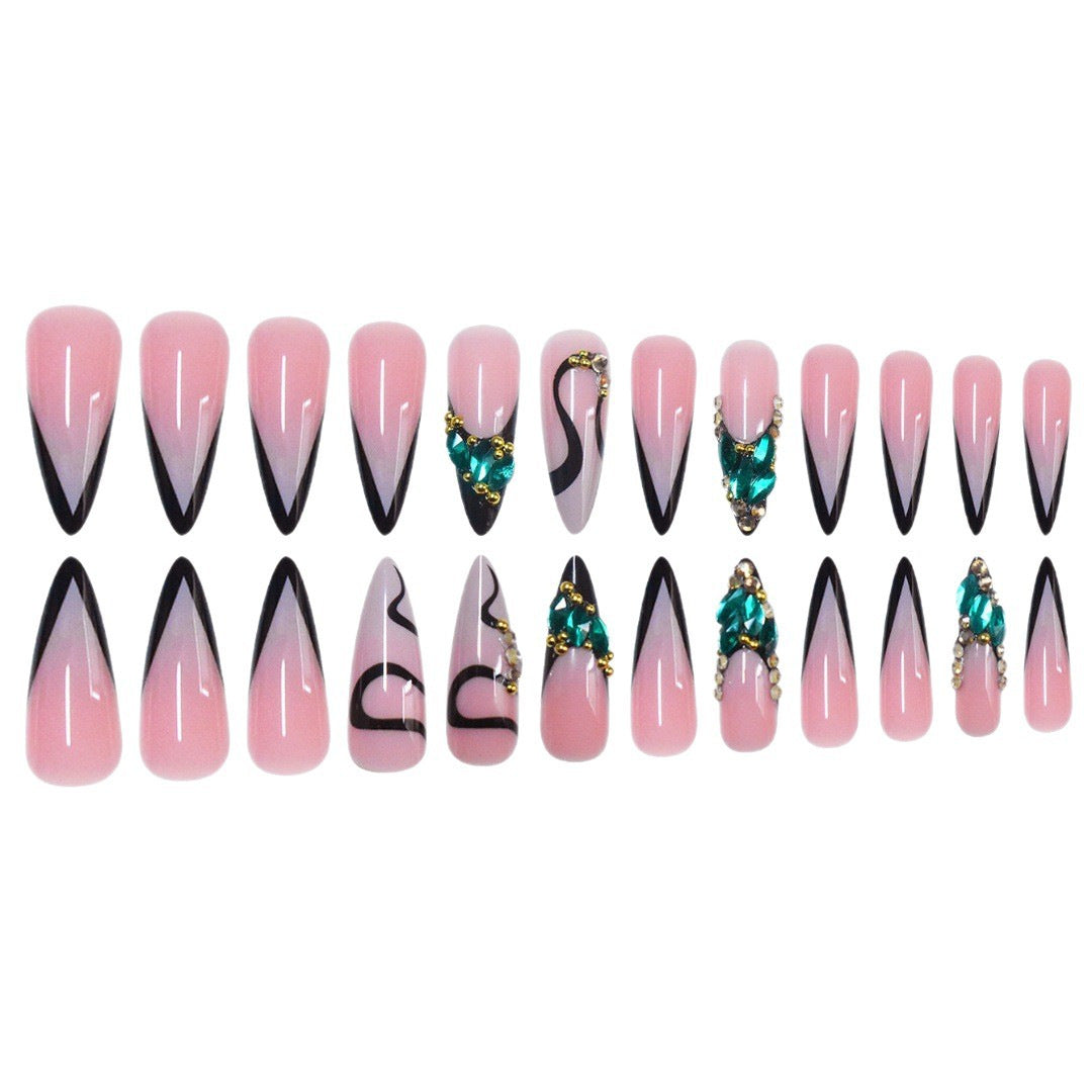 Glamorous Stiletto Nail Extensions Kalsten
