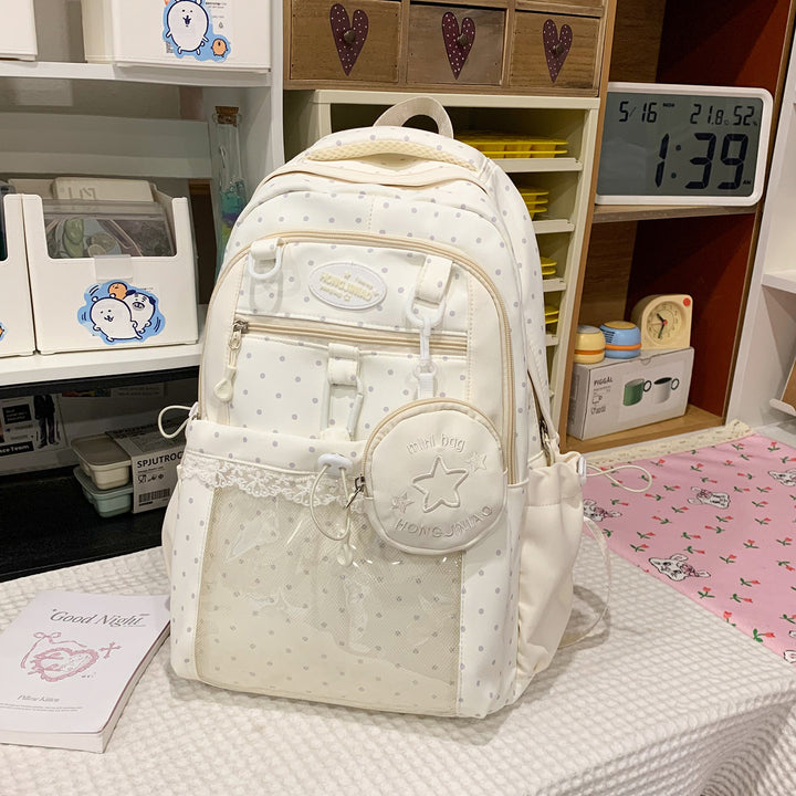 Charming Polka Dot Backpack Kalsten