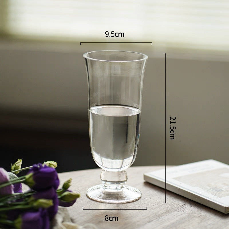 Tall Vintage-Inspired Stemmed Goblet with Pedestal Base Kalsten