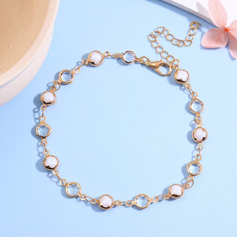 Decorative Gemstone Anklet Kalsten