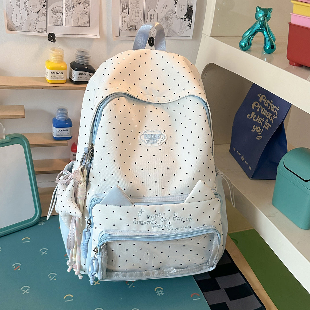 Cute Polka Dot Design Backpack Kalsten