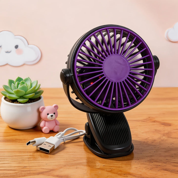 Ladies Portable Table Fan with Cute Design and USB Connection Kalsten