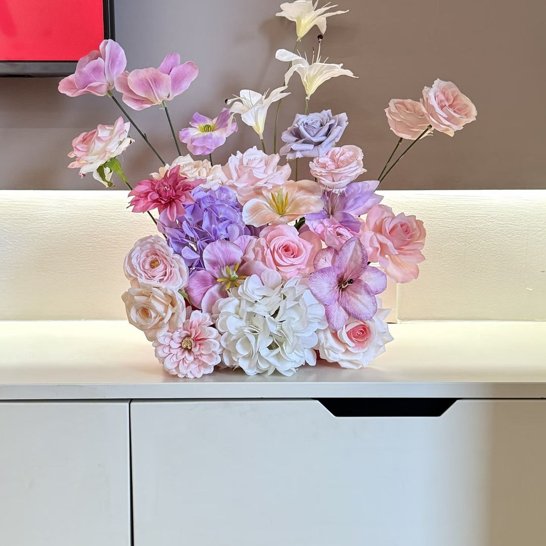 Vibrant Artificial Floral Centerpiece Arrangement