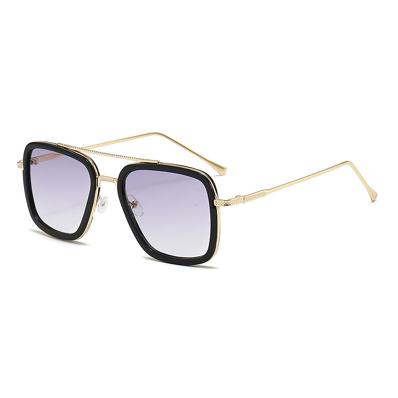 Women's fashionable square sunglasses with glamorous metal frame Kalsten