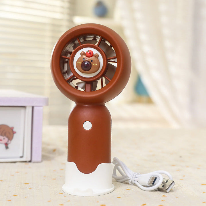 Women Handheld Mini-Fan with USB Charging Function and Ergonomic Design Kalsten
