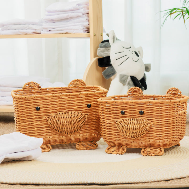 Decorative Animal-Themed Storage Basket Kalsten