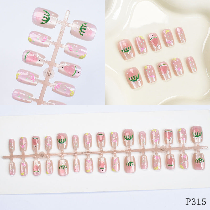 Artistic Floral Design Press-On Nails Kalsten