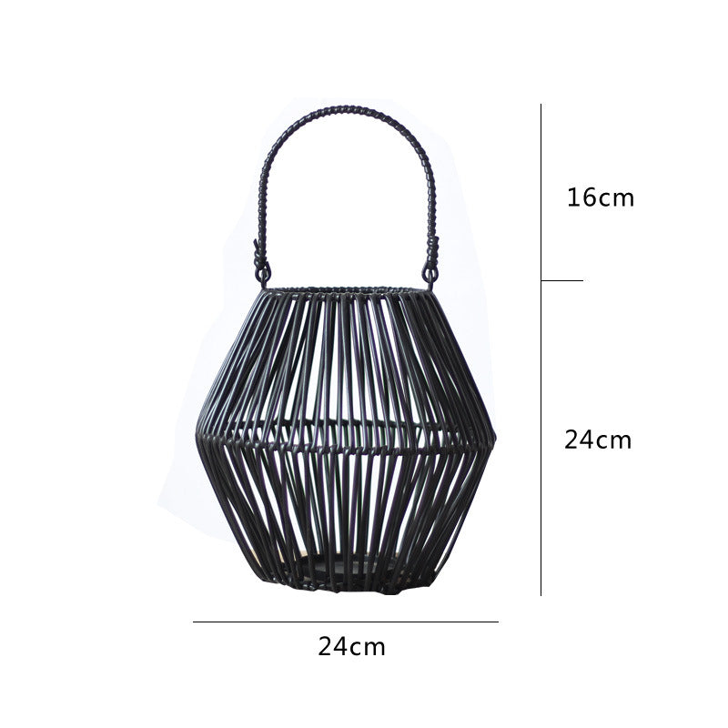 Decorative basket with handle Kalsten