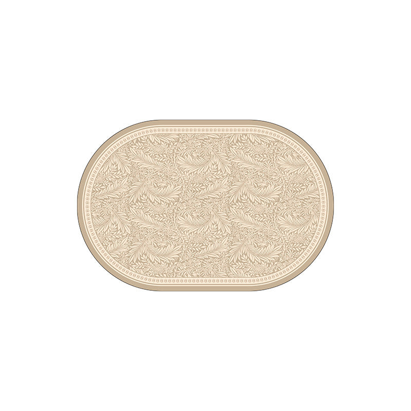 Elegant Leaf-Patterned Area Rug