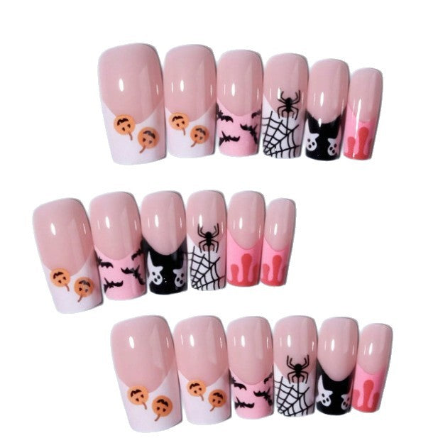 Halloween-Themed Press-On Nail Art Set Kalsten