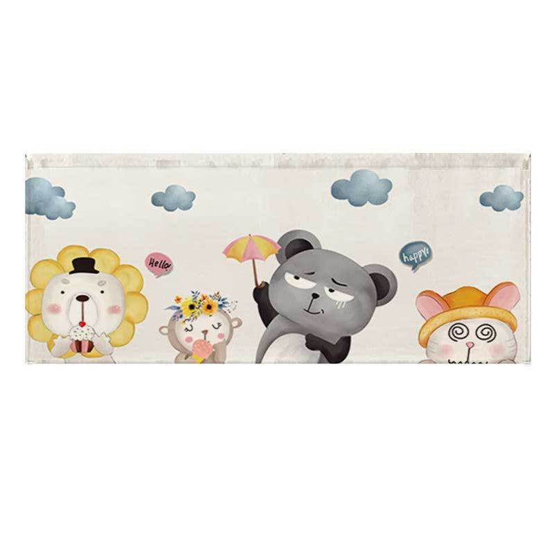 Illustrated Panda Family Canvas Wall Art for Nursery