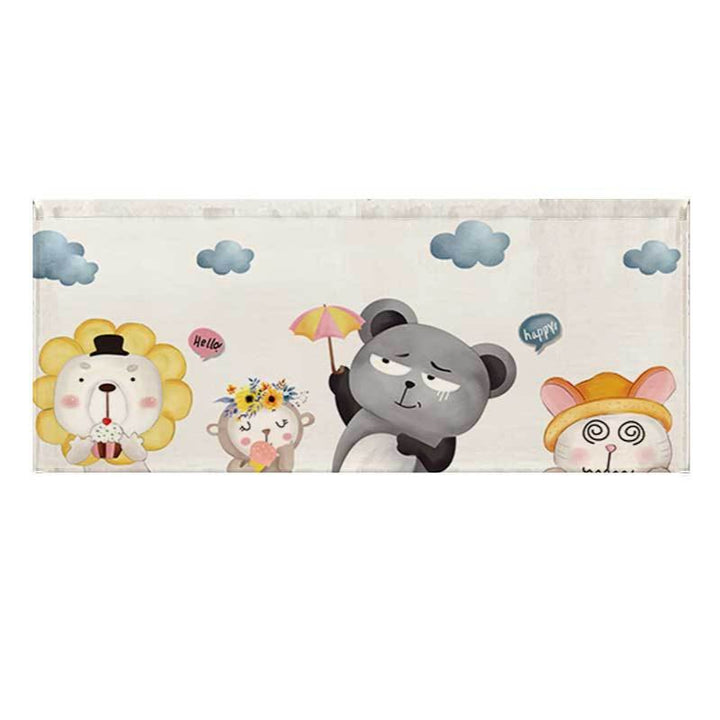 Illustrated Panda Family Canvas Wall Art for Nursery