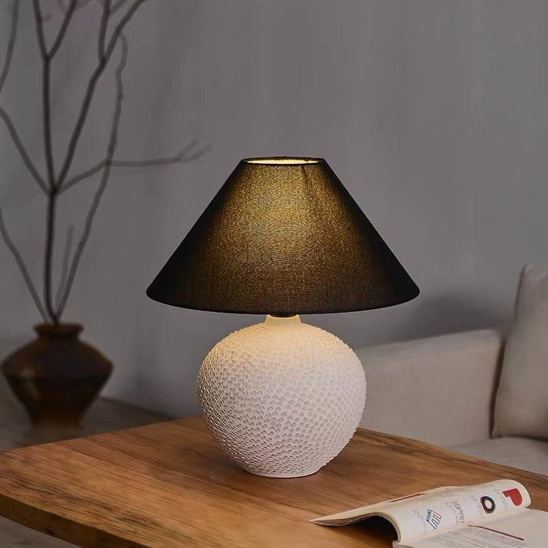 Decorative Table Lamp with Textured Base