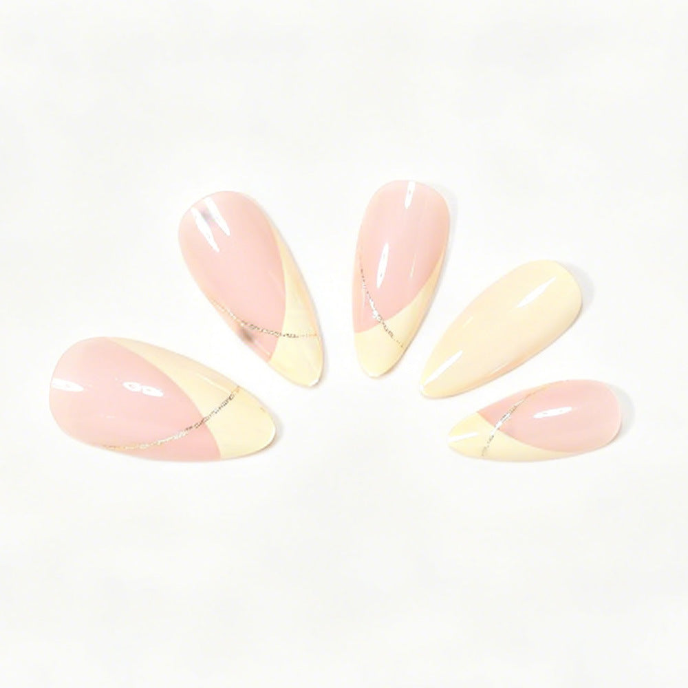 Elegant French Tip Nail Art Set Kalsten