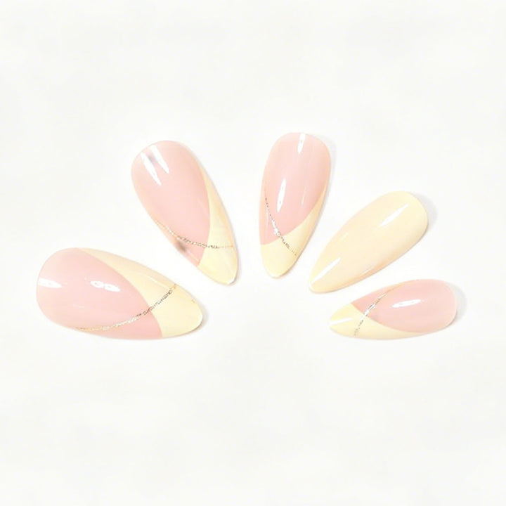 Elegant French Tip Nail Art Set Kalsten