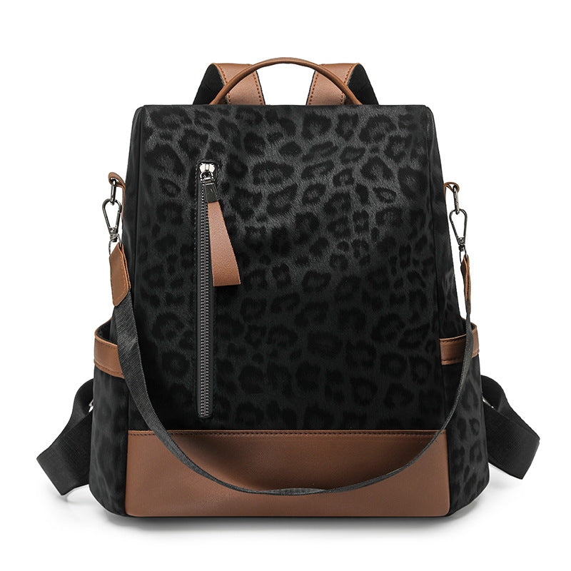 Chic Leopard Print Backpack Kalsten