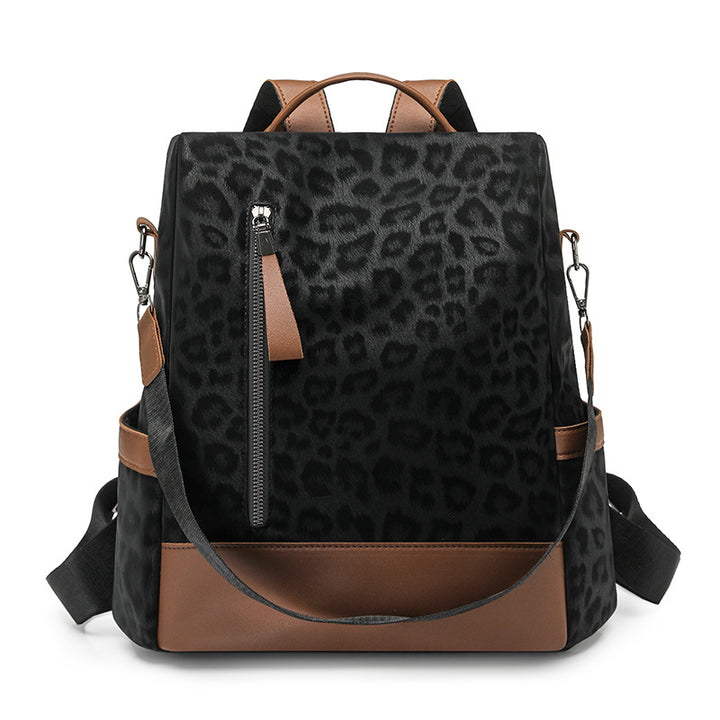 Chic Leopard Print Backpack Kalsten