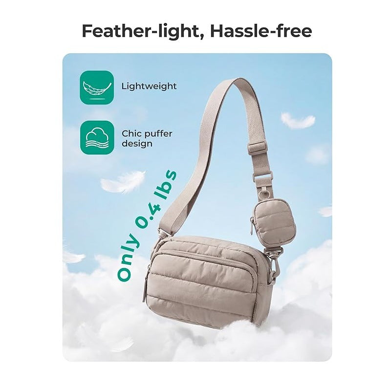 Fashionable shoulder bag with multifunctional compartments Kalsten