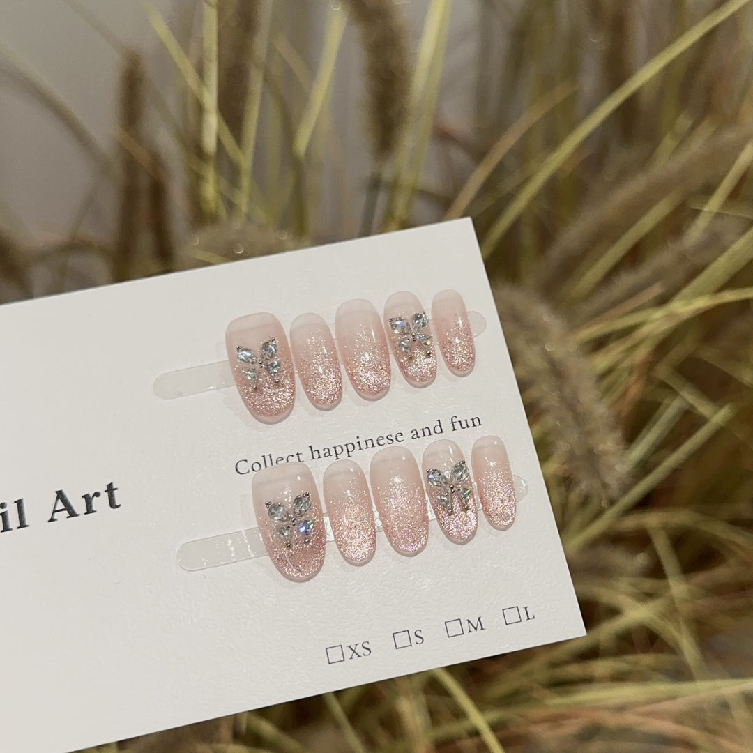 Elegant Butterfly-Themed Nail Art Set