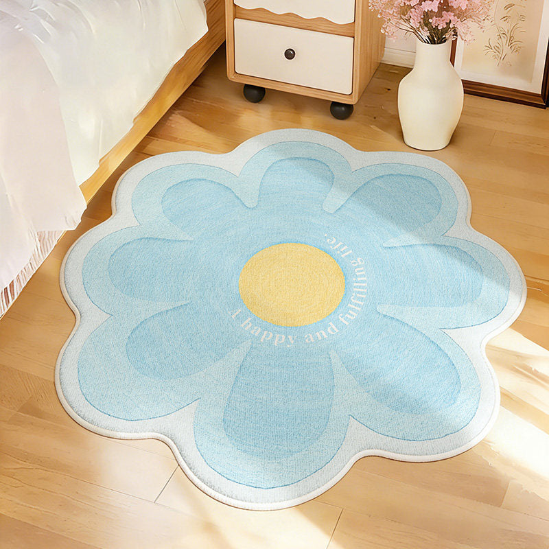 Flower-Shaped Decorative Area Rug