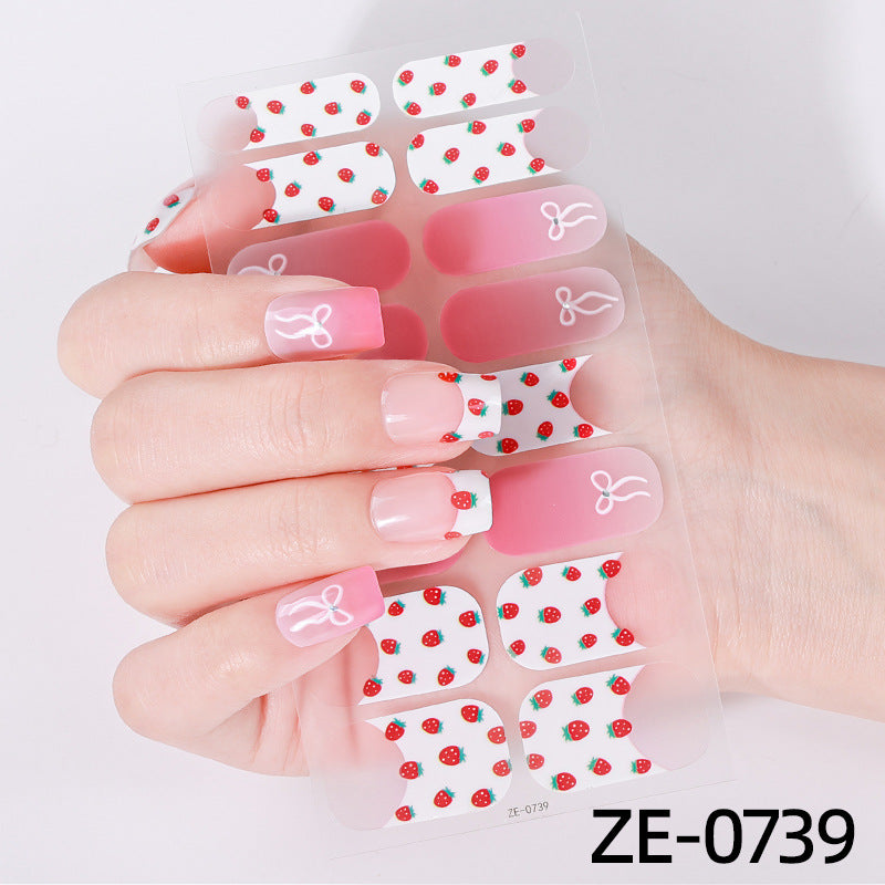 Elegant Glitter Accent Nail Wraps
