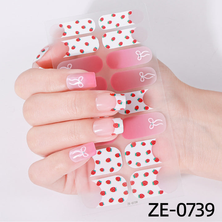 Elegant Glitter Accent Nail Wraps