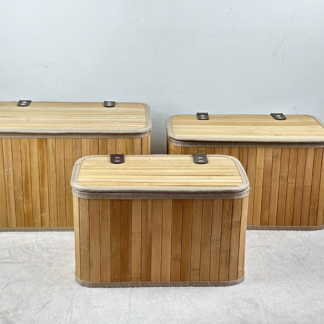 Multifunctional Storage Box Made of Bamboo Kalsten