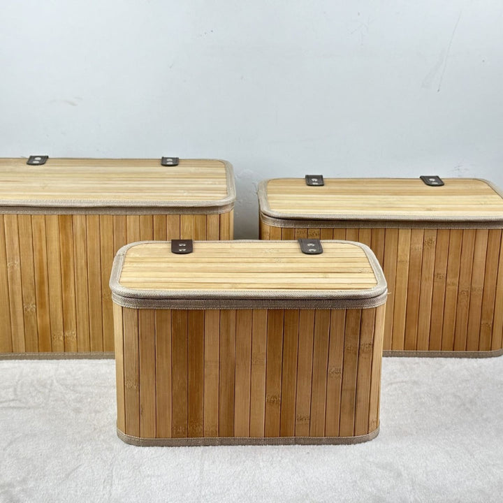 Multifunctional Storage Box Made of Bamboo Kalsten