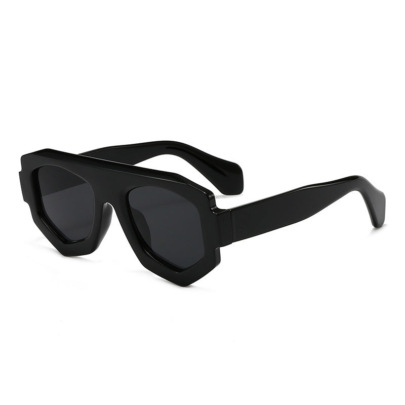 Bold Geometric Shield Sunglasses Kalsten