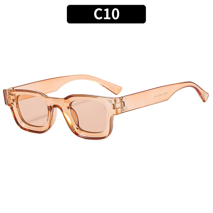 Geometric Transparent Frame Sunglasses