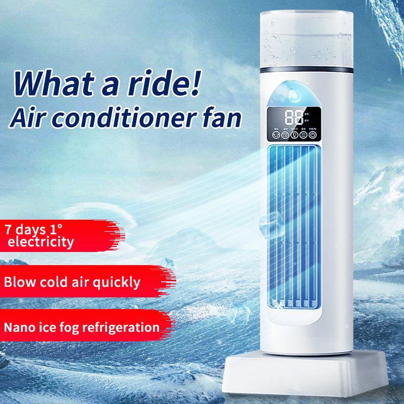 Cooling oscillating tower humidifying fan with LED display and remote Kalsten