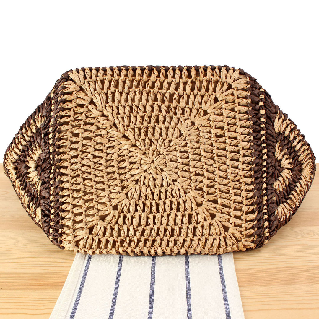 Large Beach Bag Made of Woven Bast Kalsten